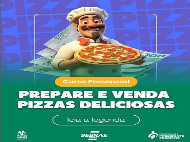 Fundo Social e Sebrae oferecem primeiro curso de produção de pizza 