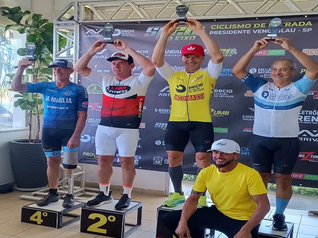 Ciclista Almir Lobo confirma favoritismo e vence prova de 105 km em Venceslau 