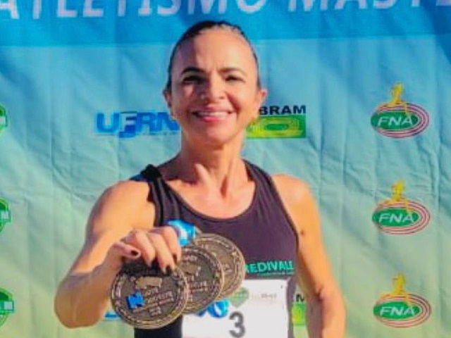Agda Santos leva 3 ouros no Campeonato Norte/Nordeste de Atletismo Master em Natal (RN)